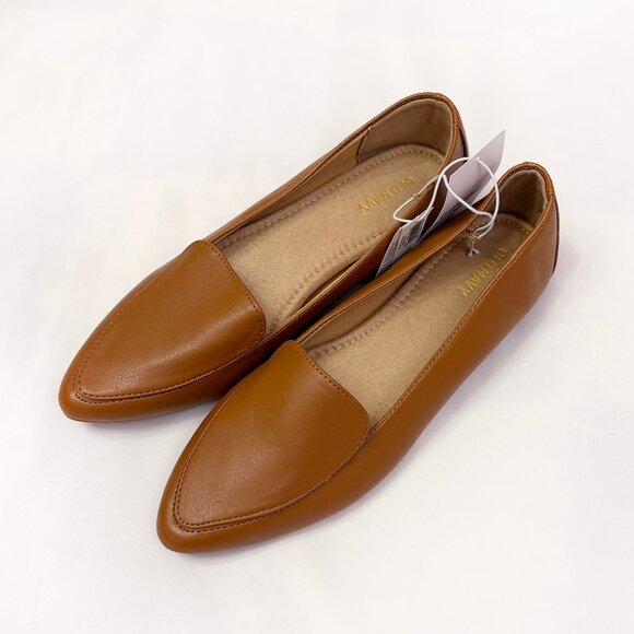 Old Navy brown pointy toe loafers NWT Size US 7 - Picture 1 of 6